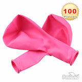 PMLAND 100 Pieces Pink Latex Party Balloons 12 Inches