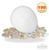 PMLAND 100 Pieces Pearl White Latex Party Balloons 12 Inches