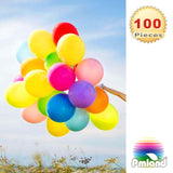 PMLAND 100 Pieces Rainbow Set Assorted Latex Party Balloons 12 Inches