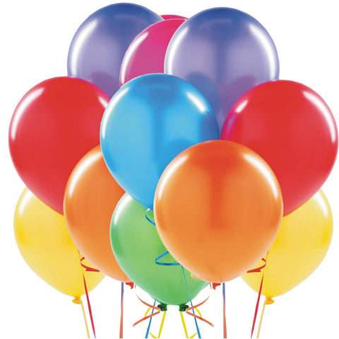 PMLAND 100 Pieces Rainbow Set Assorted Latex Party Balloons 12 Inches