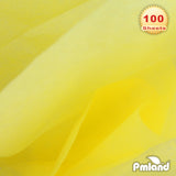 PMLAND Premium Quality Gift Tissue Wrapping Paper - Yellow - 15 Inches X 20 Inches 100 Sheets