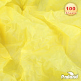 PMLAND Premium Quality Gift Tissue Wrapping Paper - Yellow - 15 Inches X 20 Inches 100 Sheets