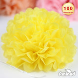 PMLAND Premium Quality Gift Tissue Wrapping Paper - Yellow - 15 Inches X 20 Inches 100 Sheets