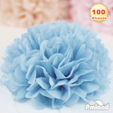 PMLAND Premium Quality Gift Tissue Wrapping Paper - Sky Blue - 15 Inches X 20 Inches 100 Sheets