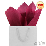 PMLAND Premium Quality Gift Tissue Wrapping Paper - Burgundy - 15 Inches X 20 Inches 100 Sheets