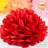 PMLAND Premium Quality Gift Tissue Wrapping Paper - Red - 15 Inches X 20 Inches 100 Sheets