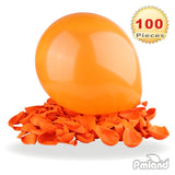 PMLAND 100 Pieces Orange Latex Party Balloons 12 Inches