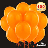 PMLAND 100 Pieces Orange Latex Party Balloons 12 Inches