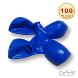 PMLAND 100 Pieces Blue Latex Party Balloons 12 Inches