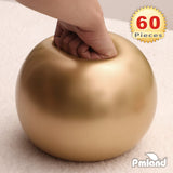 PMLAND Gold Metallic Balloons for Party 60 pcs 12 inch Thick Latex Balloons for Birthday Wedding Engagement Anniversary Holiday or Any Friends and Family Party Decorations