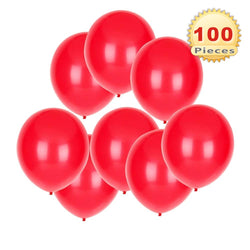 PMLAND 100 Pieces Red Latex Party Balloons 12 Inches