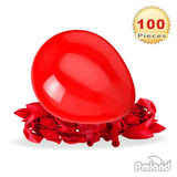 PMLAND 100 Pieces Red Latex Party Balloons 12 Inches