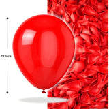 PMLAND 100 Pieces Red Latex Party Balloons 12 Inches