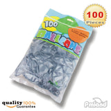 PMLAND 100 Pieces Silver Latex Party Balloons 12 Inches