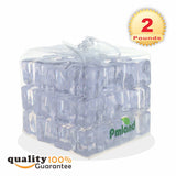 PMLAND Acrylic Ice Cubes Square Shape 2 Lbs Bag, for Photography Props Kitchen Table Decoration Display Vase Filler Toy - Crystal Clear