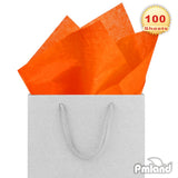 PMLAND Premium Quality Gift Tissue Wrapping Paper - Orange - 15 Inches X 20 Inches 100 Sheets