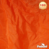 PMLAND Premium Quality Gift Tissue Wrapping Paper - Orange - 15 Inches X 20 Inches 100 Sheets