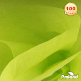 PMLAND Premium Quality Gift Tissue Wrapping Paper - Bright Green - 15 Inches X 20 Inches 100 Sheets