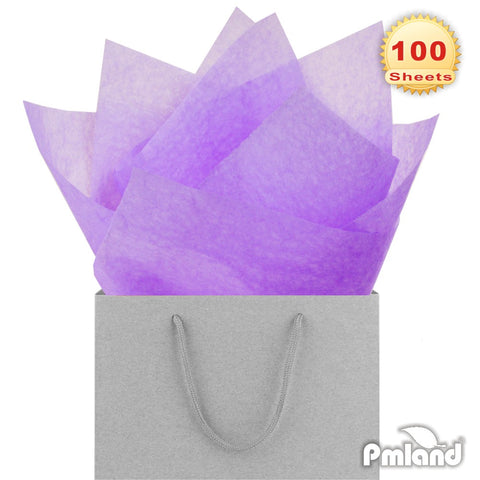 PMLAND Gift Wrapping Tissue Paper - Purple/Lavender/White Assorted - 20  Inches x 26 Inches 60 Sheets