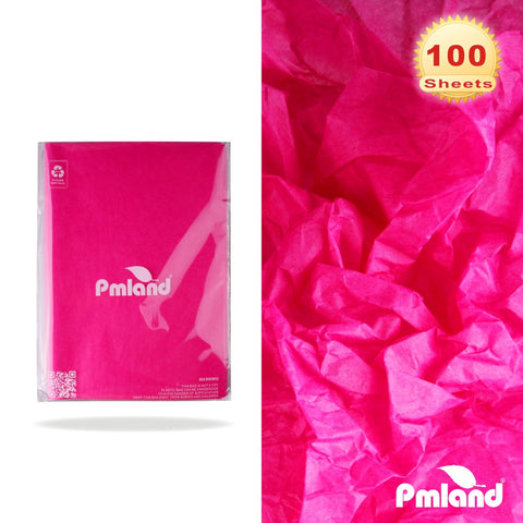 PMLAND Gift Wrapping Tissue Paper - Hot Pink/Baby Pink/White Assorted - 20  Inches x 26 Inches 60 Sheets