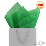 PMLAND Premium Quality Gift Tissue Wrapping Paper - Green - 15 Inches X 20 Inches 100 Sheets